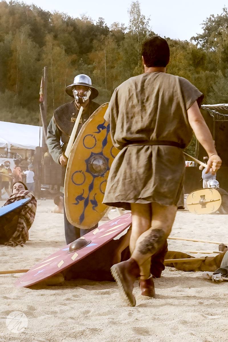 combat gaulois escrime bataille